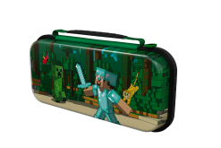 Alternative view of Turtle Beach | PDP REALMz Travel Case Plus: Minecraft Forest Battle | Nintendo Switch